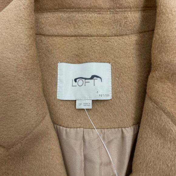 Ann Taylor LOFT Doubleface Double Breasted Coat Camel Size SP - Picture 9 of 9